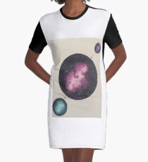 Orbiting Galaxy Graphic T-Shirt Dress