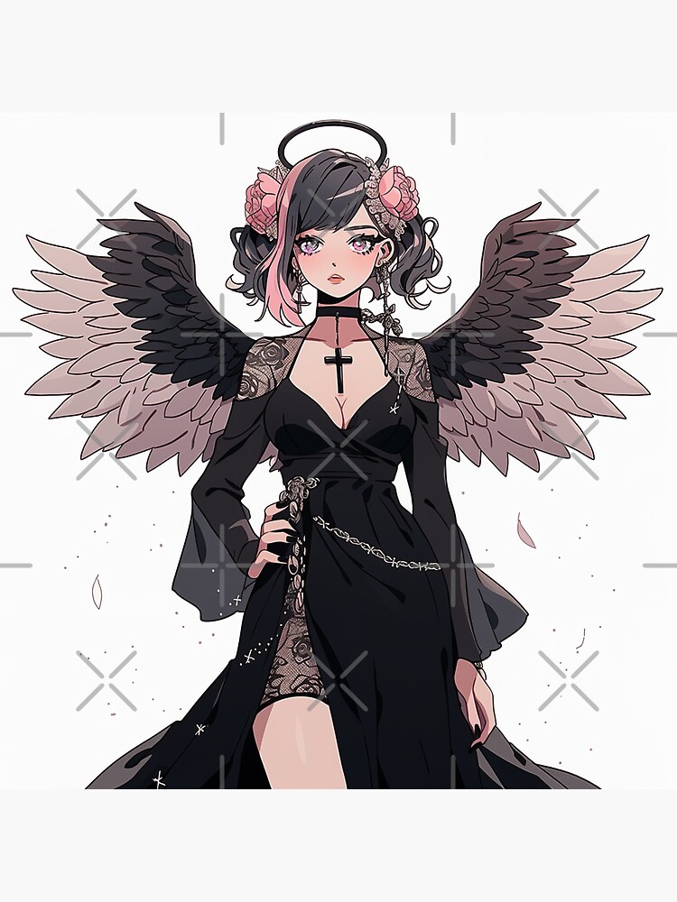 Pin by 🌸シー・シー🌸 on anime cute  Anime angel girl, Anime girl with black  hair, Dark anime girl