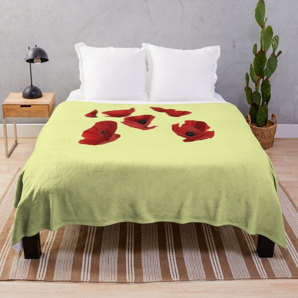 Item preview, Red Poppies Artsy Floating Florals Arrangement designed and sold by taiche.