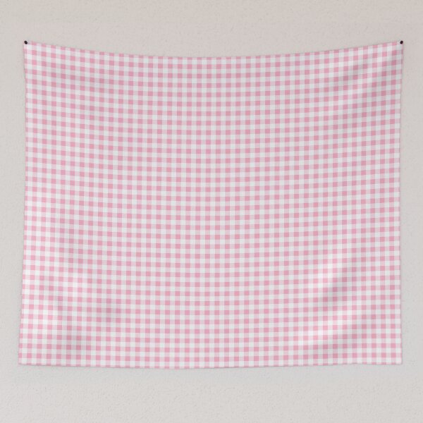 Item preview, Pink plaid gingham checkered pattern  designed and sold by Inktown.