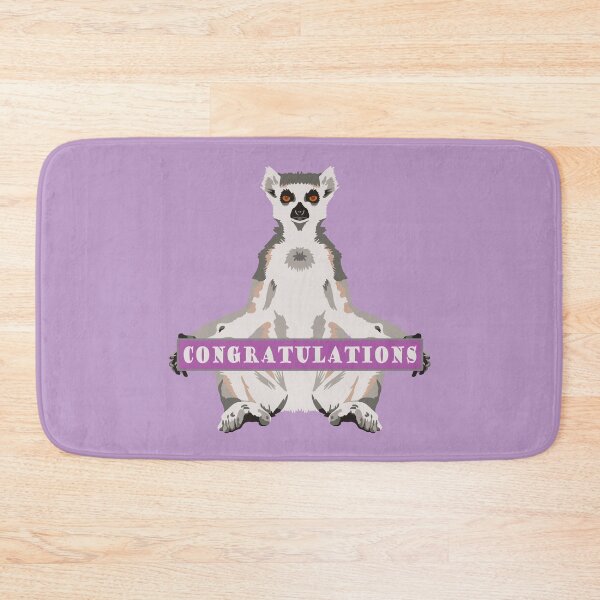 Item preview, Congratulations - lemur designed and sold by GeoCreate.