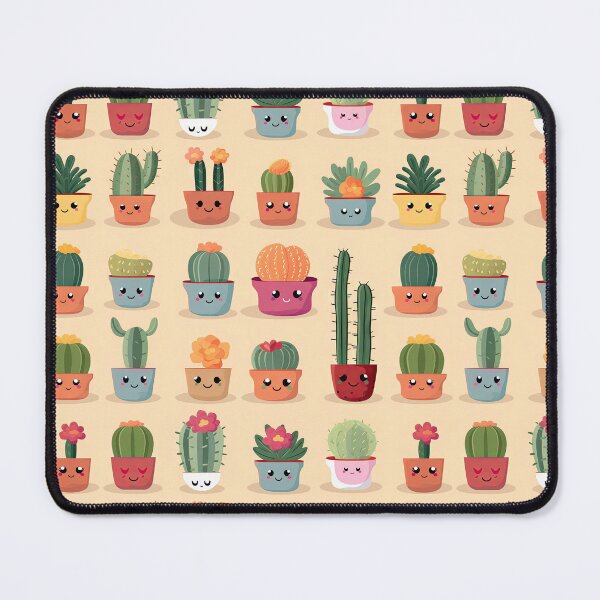 Item preview, Cute Cactus - Kawaii Cute Succulent Cacti Pattern designed and sold by AeonAcademy.