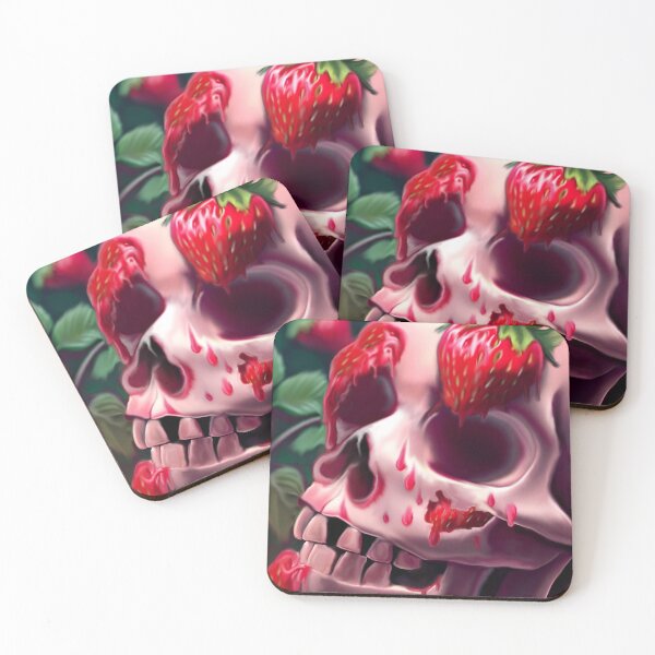 Item preview, Strawberry skull designed and sold by NAOMIS-HEXES.