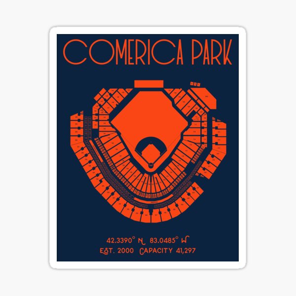 Comerica Park--Home of the Detroit Tigers Postcard for Sale by JKStanford