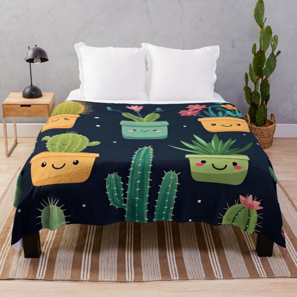 Item preview, Cute Cactus - Kawaii Cute Succulent Cacti Pattern designed and sold by AeonAcademy.