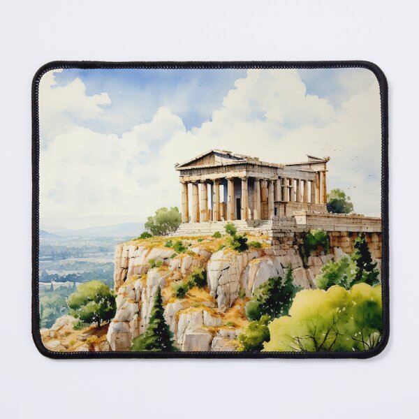Item preview, A Watercolor Design of the Parthenon in Athens - Greece designed and sold by Sketch-Shack.