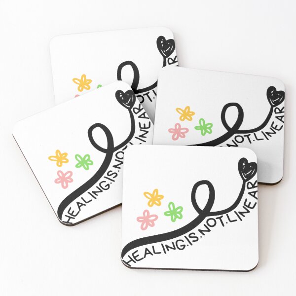Item preview, Healing Is Not Linear Sticker,, Mental Health Sticker, water bottle sticker, Mental Health Awareness, positivity sticker, Decals  designed and sold by Krimoart.
