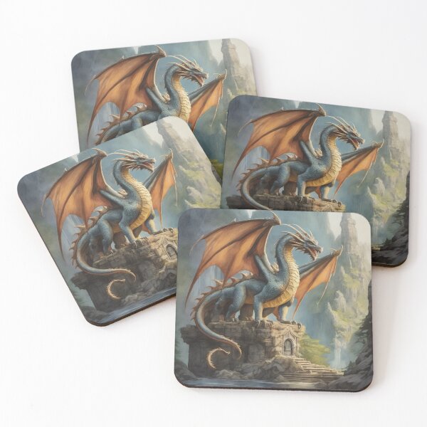 Item preview, Mythical Dragon's Lair Watercolor designed and sold by ArtbyAdrian.