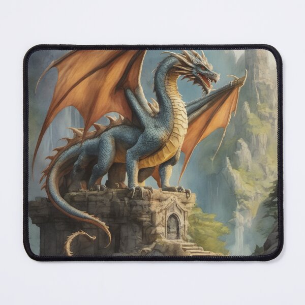 Item preview, Mythical Dragon's Lair Watercolor designed and sold by ArtbyAdrian.