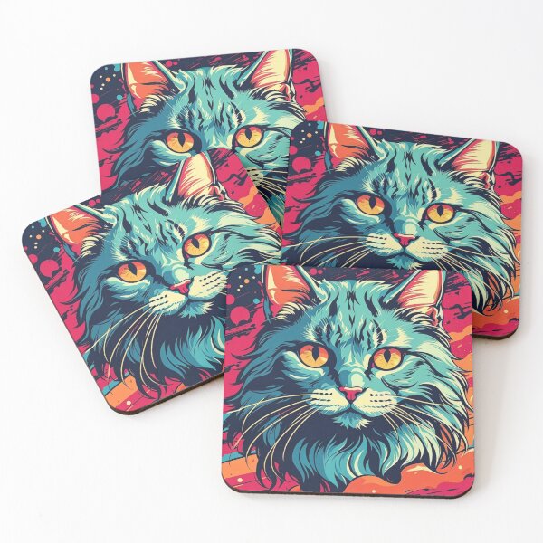 Item preview, Retro Feline Elegance: Vintage Cat Artistry designed and sold by ElLocoMus.