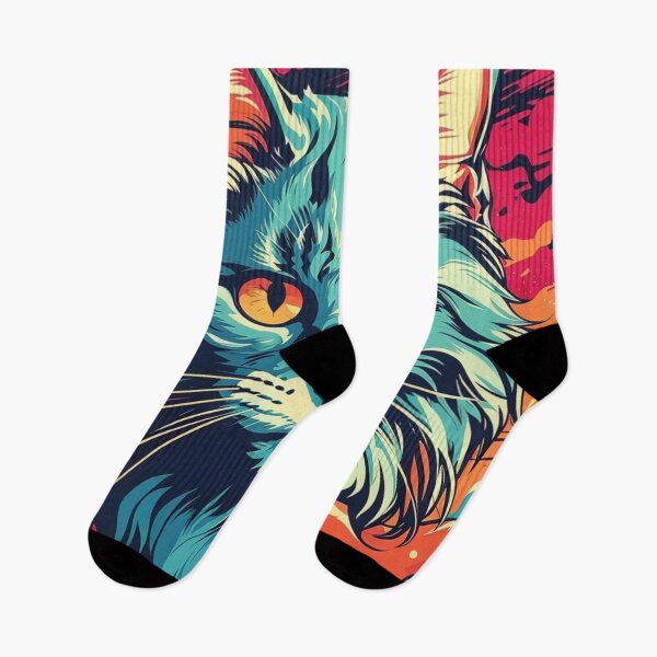 Item preview, Retro Feline Elegance: Vintage Cat Artistry designed and sold by ElLocoMus.
