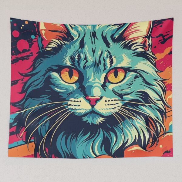 Item preview, Retro Feline Elegance: Vintage Cat Artistry designed and sold by ElLocoMus.
