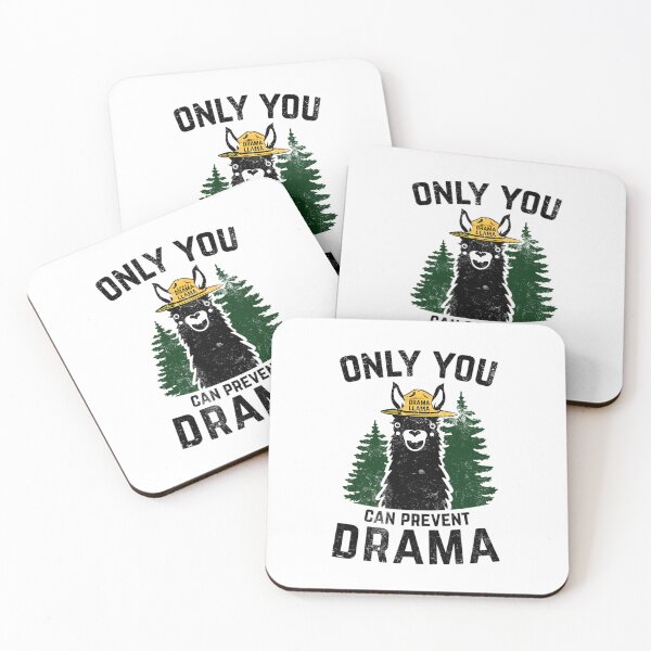 Item preview, The Original Only You Can Prevent Drama Llama GRUNGED - Smokey Bear Parody  	 designed and sold by cgvtjmtjej5.