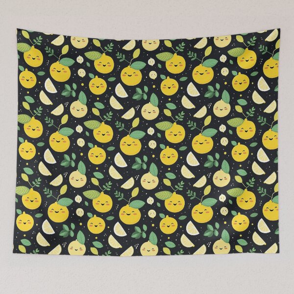 Item preview, cute lemon seamless designed and sold by NatthyDesign.