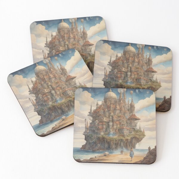 Item preview, Surreal Dreamscape Island City designed and sold by ArtbyAdrian.