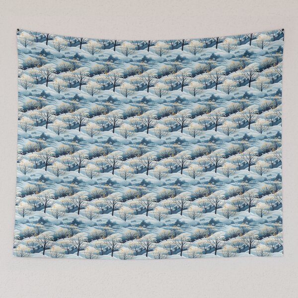 Item preview, Frosty Allure: Monet & Mondrian's Wintry Muse - N 23 designed and sold by Moisky Patterns.