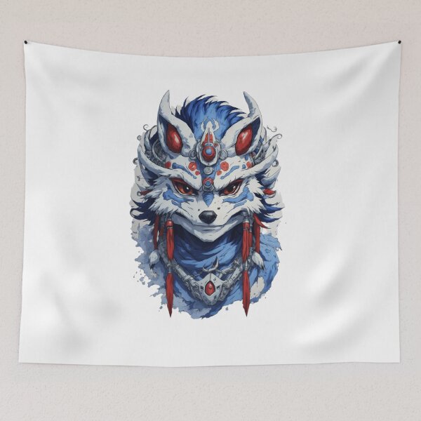 Item preview, Anime Enchantment: Princess Mononoke Mask and Sonic's Tattoo-Style Adventure designed and sold by irosh madushan.