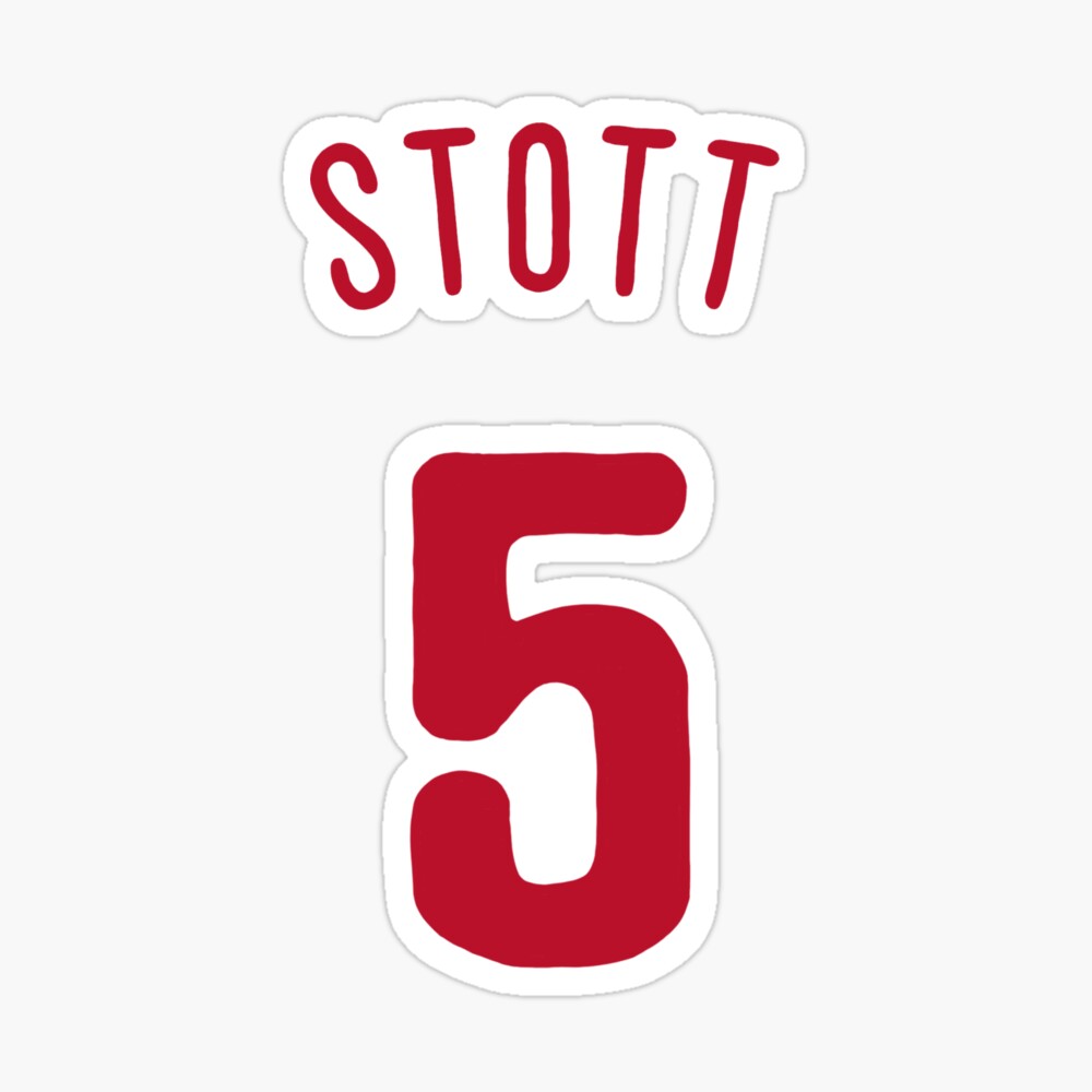 Stott Powder Blue Jersey Sticker for Sale by goosegraphics