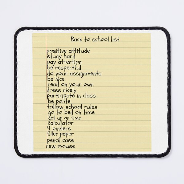 Item preview, Back To School List - Education T-Shirts designed and sold by SavvySeller.