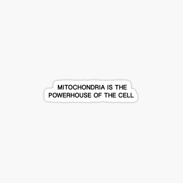 Mitochondria Is The Powerhouse Of The Cell Gifts Merchandise Redbubble