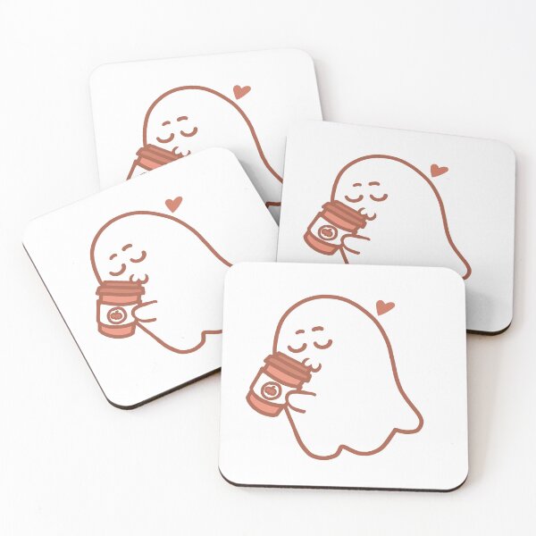 Item preview, Cute PUMPKIN SPICE latte Halloween Ghost sticker designed and sold by StickrBoy.