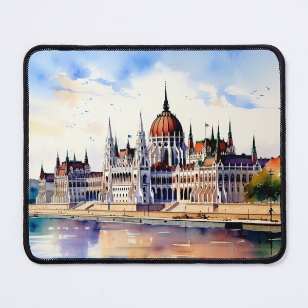 Item preview, A Watercolor Design of the Parliament Building in Budapest - Hungary designed and sold by Sketch-Shack.