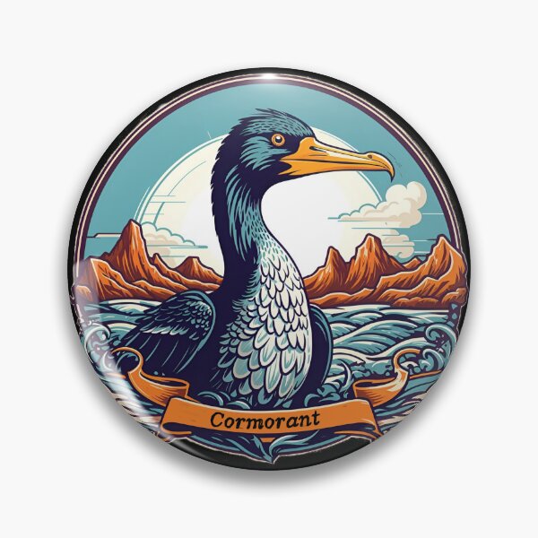Item preview, Retro Elegance: Vintage Cormorant Artistry designed and sold by ElLocoMus.