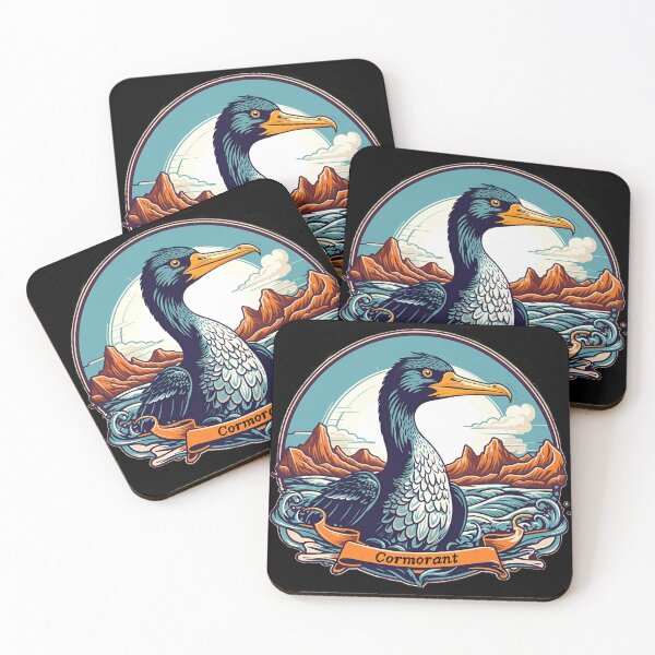 Item preview, Retro Elegance: Vintage Cormorant Artistry designed and sold by ElLocoMus.