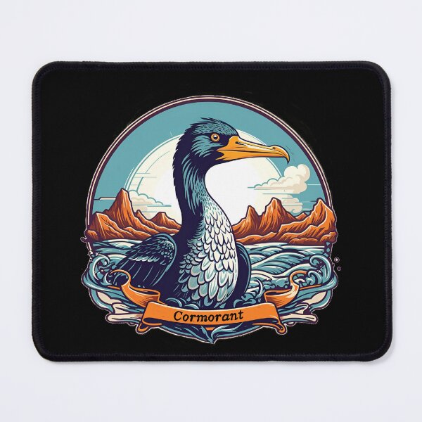 Item preview, Retro Elegance: Vintage Cormorant Artistry designed and sold by ElLocoMus.