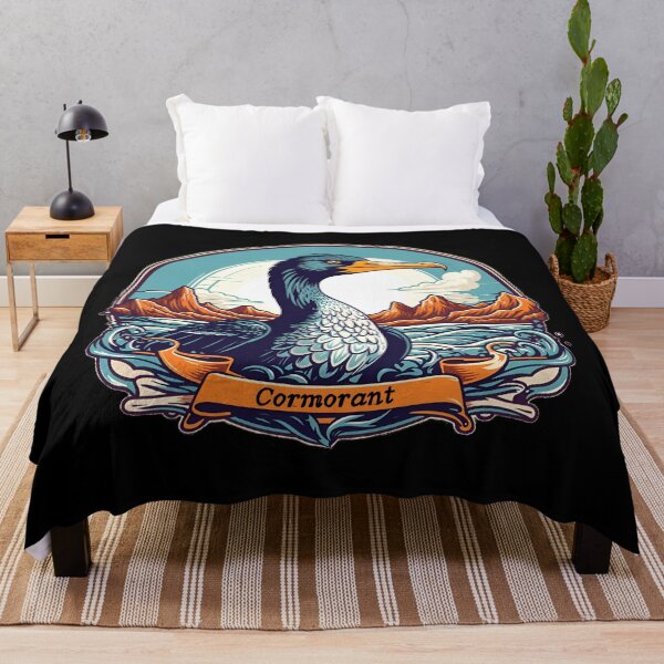 Item preview, Retro Elegance: Vintage Cormorant Artistry designed and sold by ElLocoMus.