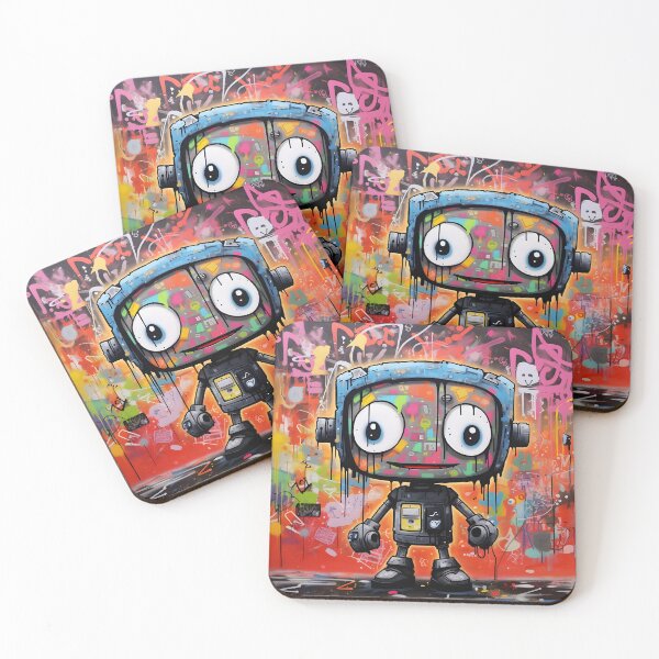 Item preview, Little Kid Graffiti Robot designed and sold by DigitalFracture.