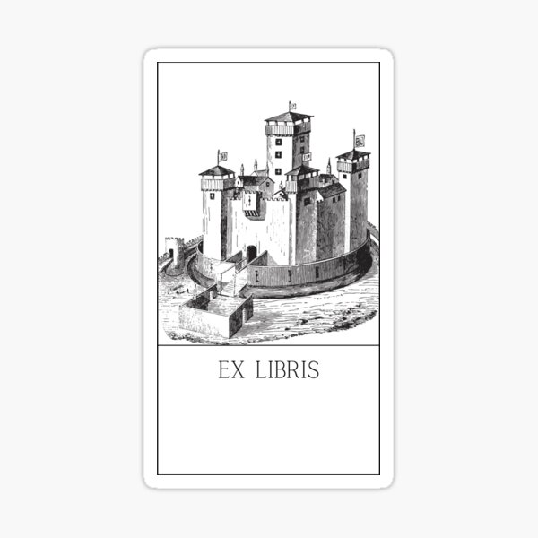 Item preview, Chateau de La Panouse Ex Libris  designed and sold by Roaming  the Greenwood.
