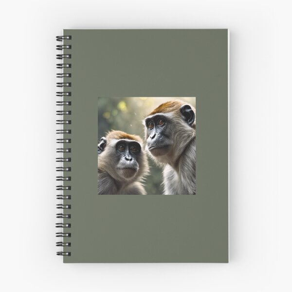 Item preview, Two cute monkey portraits  designed and sold by AudreyTM.