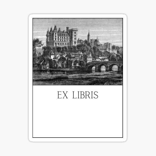 Item preview, Château de Pau Ex Libris  designed and sold by Roaming  the Greenwood.