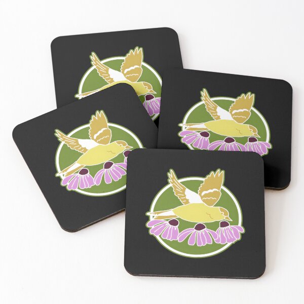 Item preview, Goldfinch and Coneflowers 	 		 designed and sold by dsktxatulb5.