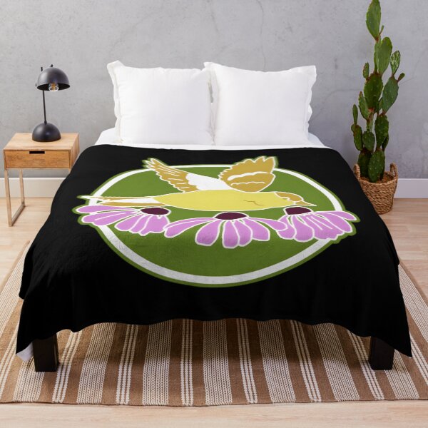 Item preview, Goldfinch and Coneflowers 	 		 designed and sold by dsktxatulb5.