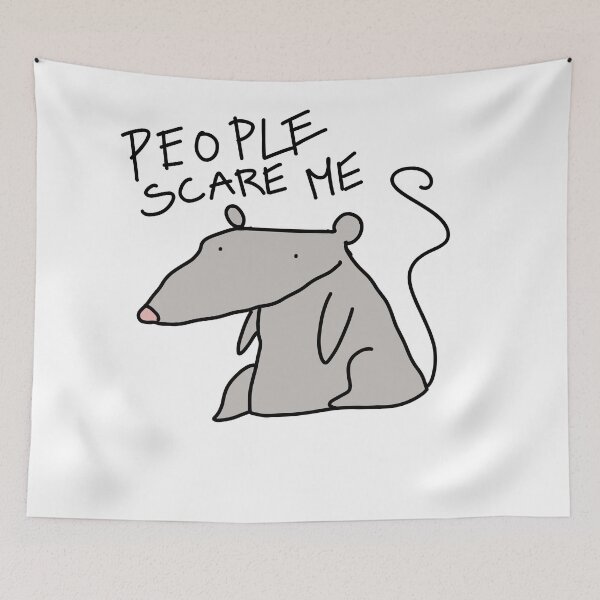 Item preview, People scare me designed and sold by HummingGhost.