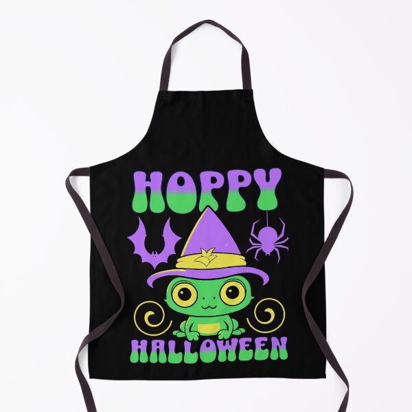 Item preview, Hoppy Halloween - cute cartoon frog designed and sold by EvergreenWhimsy.