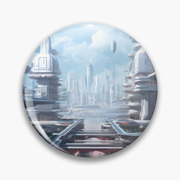 Item preview, Futuristic Cyberpunk City | Digital Art designed and sold by Shirtastically.