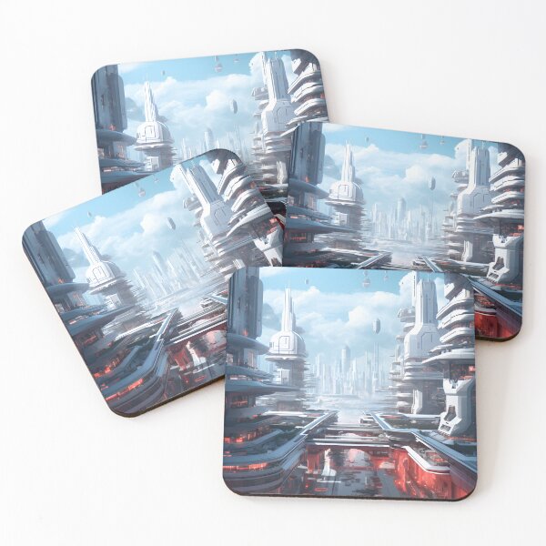 Item preview, Futuristic Cyberpunk City | Digital Art designed and sold by Shirtastically.