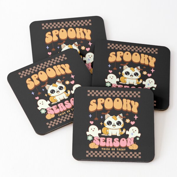 Item preview, Spooky Season, trick or Treat, cute groovie Halloween cat designed and sold by All Year Round.