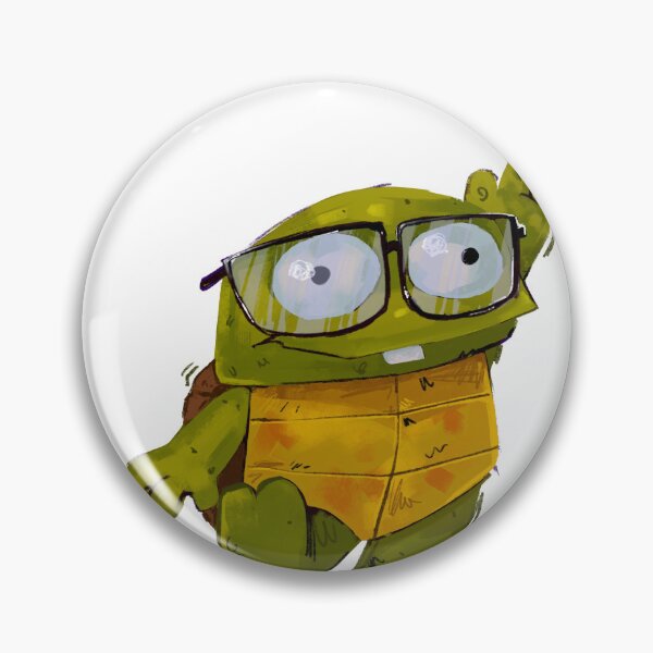 Item preview, Cute Turtle with glasses who might be a mutant sticker designed and sold by StickrBoy.