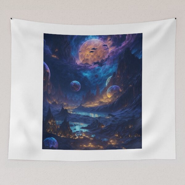 Item preview, Celestial Dreams: Nightscapes of Alien Worlds and Mystical Galaxies designed and sold by irosh madushan.