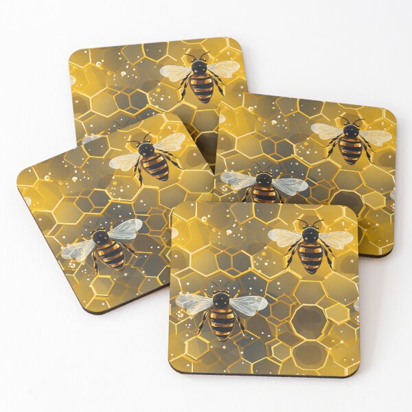 Item preview, Honeycomb and Bee Pattern 10 designed and sold by DigitalPatternx.