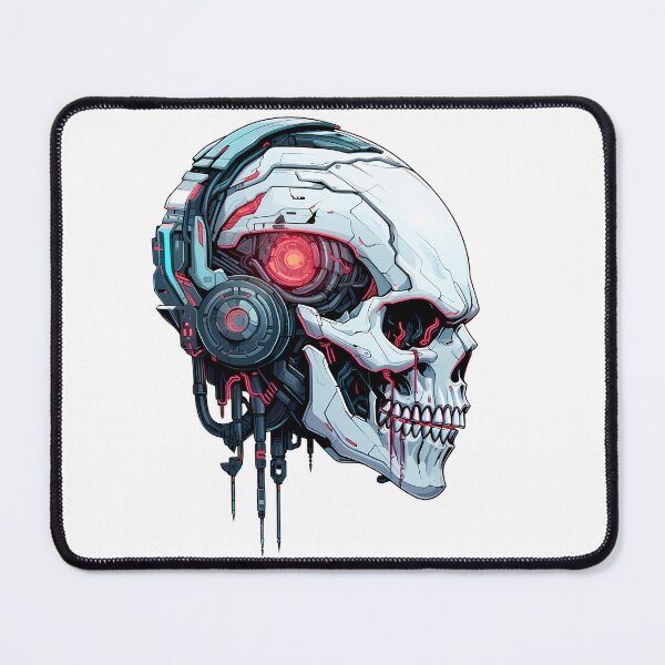 Item preview, Cyberpunk Skull in Neon Colors designed and sold by SchorlCraft.