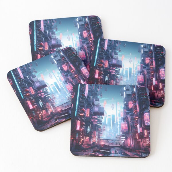 Item preview, Futuristic Cyberpunk Dreams | Digital Art Poster designed and sold by Shirtastically.