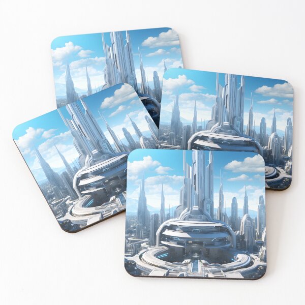 Item preview, Futuristic Dystopian City | Digital Art designed and sold by Shirtastically.