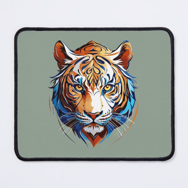 Item preview, Majestic Tiger Essence: A Striking Vector Portrait designed and sold by ArtShedUK.