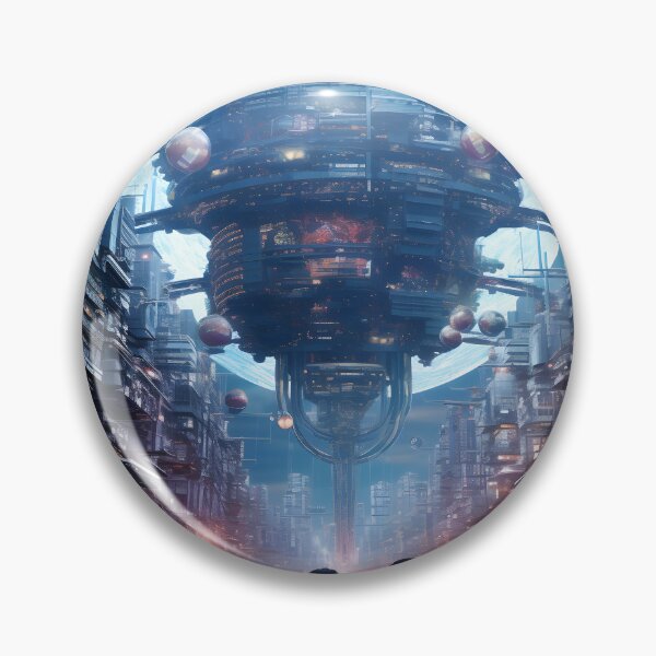 Item preview, Futuristic Dystopian Metropolis | Digital Art Print designed and sold by Shirtastically.