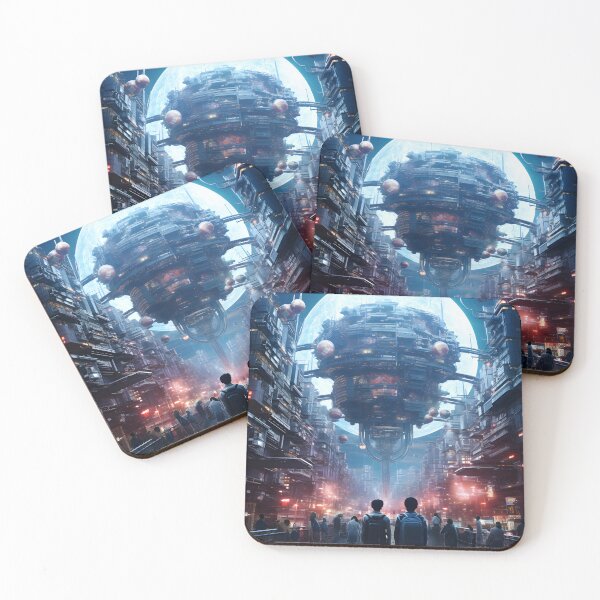 Item preview, Futuristic Dystopian Metropolis | Digital Art Print designed and sold by Shirtastically.